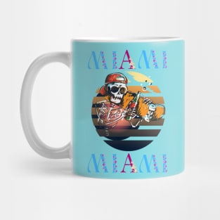 Miami skateboard skull Mug